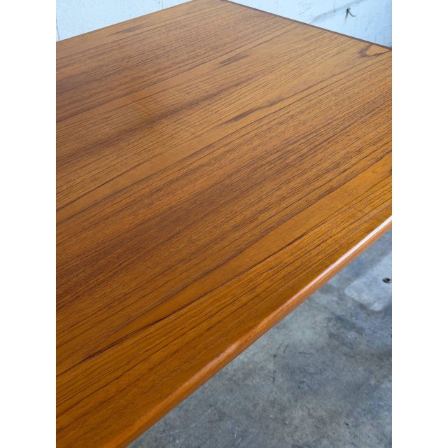 Vintage Rectangular Extendable Teak Dining Table Mid-Century Modern 1960s For Sale - Image 10 of 13
