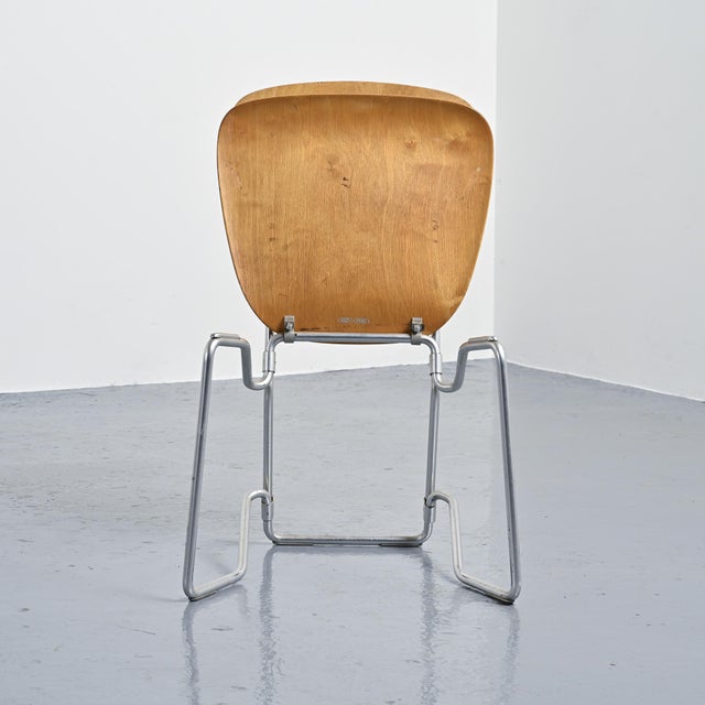 Chairs by Armin Wirth for Aluflex, 1960s, Set of 6 For Sale - Image 10 of 12