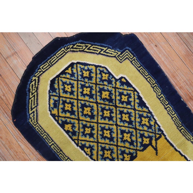 Early 20th Century Tibetan Horse Cover Textile Rug, Early 20th Century - 2'1" x 4'9" For Sale - Image 5 of 6