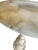 1980s Rustic Carved Alabaster Gueridon Small Occasional Table Stand For Sale - Image 15 of 15