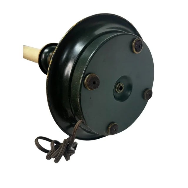 Early 20th Century French Green Tole Bouillotte Lamp For Sale In New York - Image 6 of 6