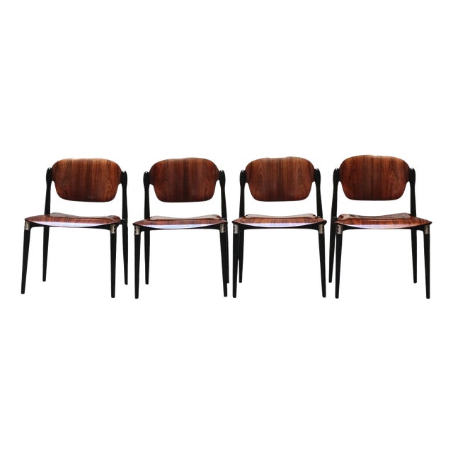 S83 Dining Chairs by Eugenio Gerli for Tecno, Italy, 1960s, Set of 4 For Sale