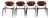 S83 Dining Chairs by Eugenio Gerli for Tecno, Italy, 1960s, Set of 4 For Sale