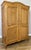 Vintage French Louis XVI Style Two Door Wardrobe in Carved Oak For Sale - Image 3 of 11
