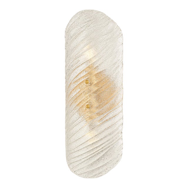 Mitzi Shelley 5.75 in. 2 Light Wall Sconce in Vintage Gold Leaf Finish For Sale