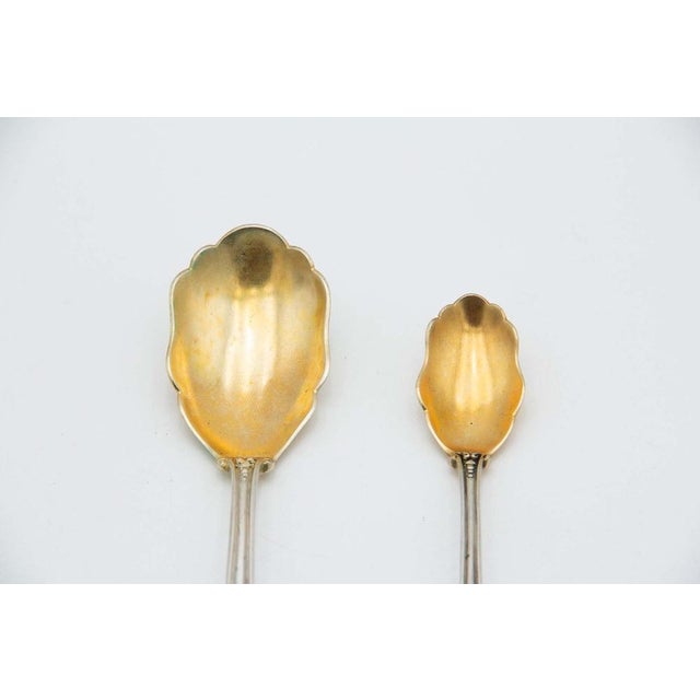Spoons in Gold-Plated Silver, Set of 2 For Sale - Image 3 of 4