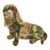 Late 20th Century Dog Sculpture Basset Hound Paper Mache French Labels Vintage Store Front Decor For Sale