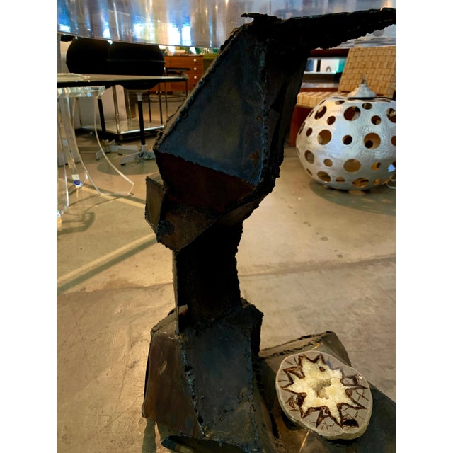 1970s Midcentury Brutalist Table For Sale - Image 5 of 11