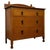 A particularly well-crafted early 20th-century English Edwardian chest of drawers, constructed in richly figured oak and...