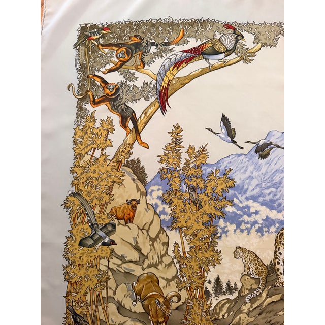 Textile Hermès Sichuan Silk Scarf 2000 Designed by Robert Dallet For Sale - Image 7 of 11