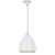 Thomas O'Brien By Visual Comfort Studio Clasica Casual 1-Light Medium Pendant in Matte White For Sale