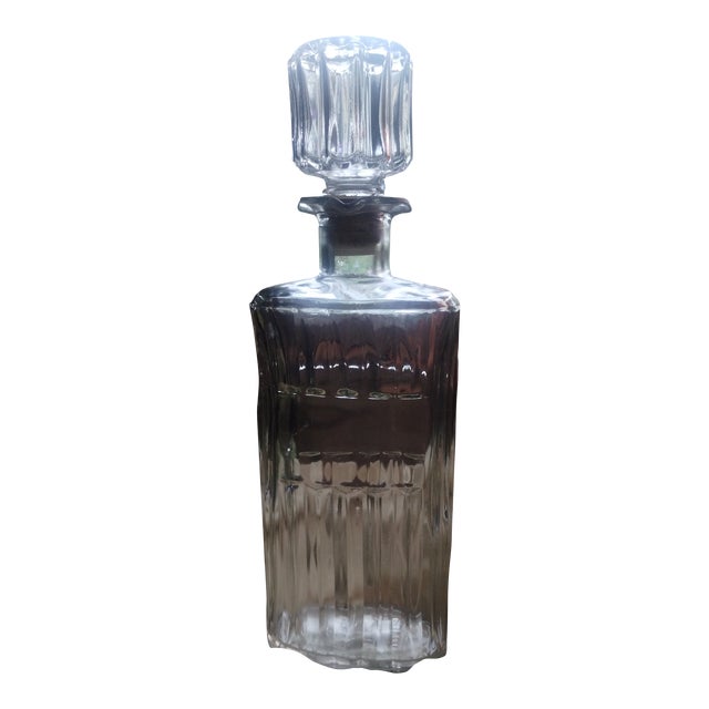 Vintage Crystal Whiskey Decanter For Sale