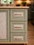 Early 21st Century Sage Green Expandable Kitchen Island & Storage Cabinet – Custom Refinished by Artera For Sale - Image 5 of 11