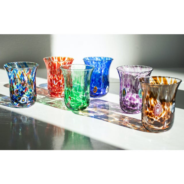 Italian Murano Glasses by Mariana Iskra for Ribes, 2010, Set of 6 For Sale - Image 12 of 18