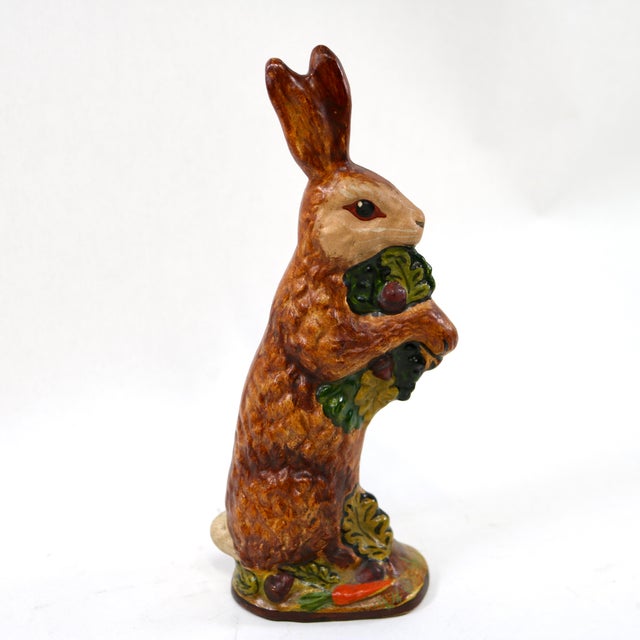 This is a beautifully painted piece of chalkware created in 1994. The piece is 8 inches tall and features a standing...