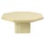 Vintage octagonal designer coffee table made of Italian travertine; a high-quality design piece from the 1970s. The...