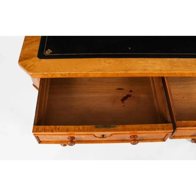 Antique Birdseye Maple Writing Table, 1800s For Sale - Image 17 of 18