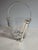 Elevate your bar cart with this striking mid-century modern vintage ice bucket set. Crafted from heavy, clear pressed...