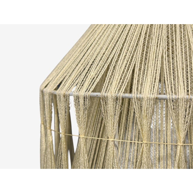 1970s Swedish Modern, Pendant Light, Fabric, Plastic For Sale In New York - Image 6 of 10