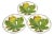 Taitù Natura Botanical Bread Plates by Emilio Bergamin, Italy 1992, Set of 3, 6.5" For Sale