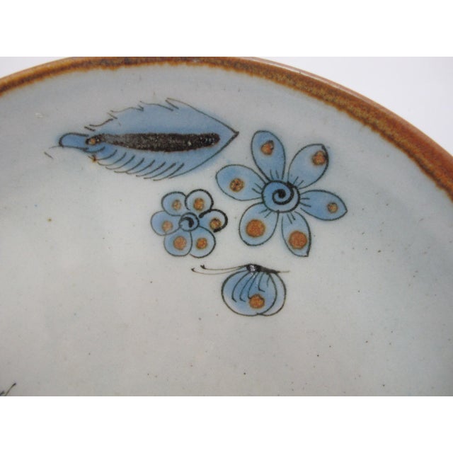 Ken Edwards El Palomar Blue Bird Mexico Folk Art 11 3/4" Pottery Charger Plate For Sale - Image 4 of 8