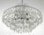 Antique Silver-Plated Brass and Lead Crystal Chandelier from Bakalowits Lobmeyr, 1960s For Sale - Image 9 of 11