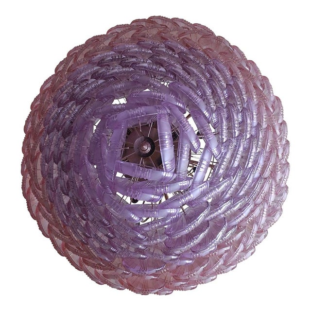 Amber Chandelier in Murano Glass, 1950s For Sale - Image 6 of 7