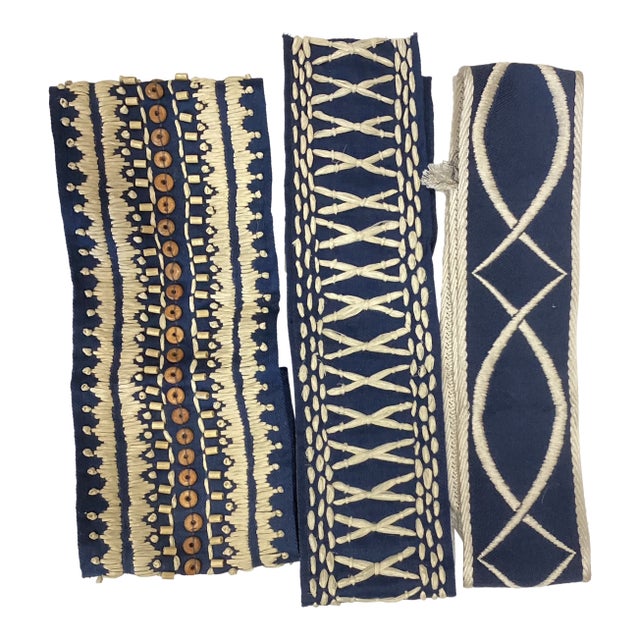 Designer Trim Remnants- Set of 3 For Sale