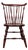 Vintage Maple Brace Back Windsor Chair; Newly Refinished For Sale