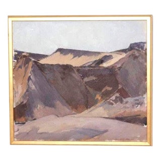 Gustav-Adolf Johansson, Cliffs, 1950s, Oil on Canvas, Framed For Sale
