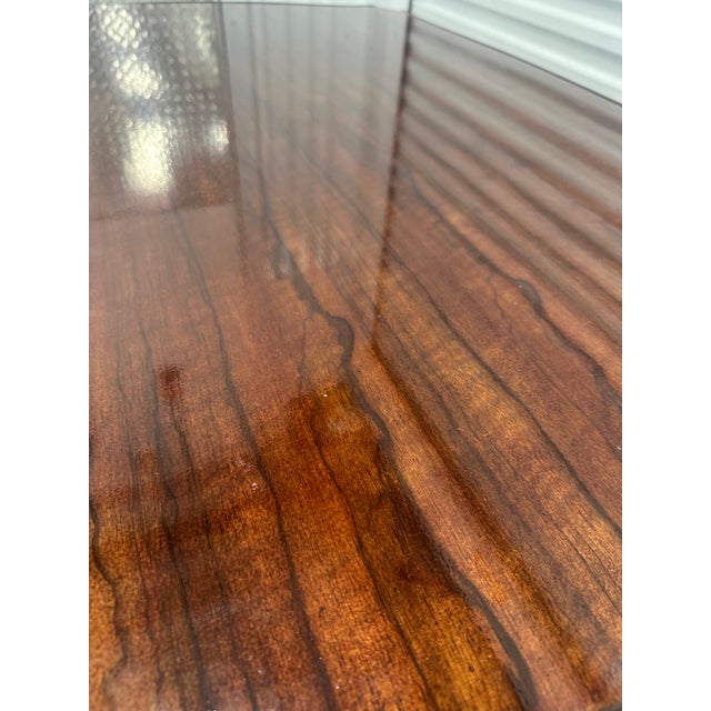 Theodore Alexander Keno Brothers "Fine Point Ii" Exotic Veneer Cocktail Coffee Table For Sale - Image 12 of 14