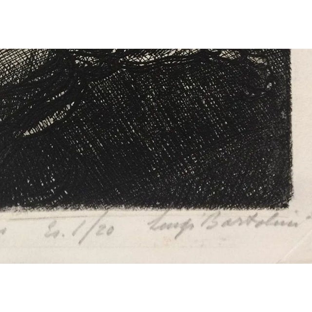 Image dimensions: 11.3 x 15.2 cm. Lo Scarabeo d'oro (''The Golden Beetle'') is a beautiful etching realized by Luigi...