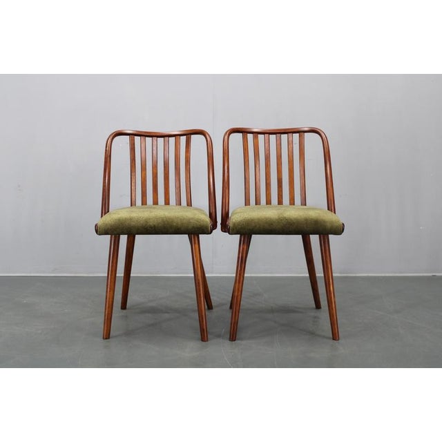 Mid-Century Modern Beech Dining Chairs, 1960s, Set of 4 For Sale - Image 3 of 17