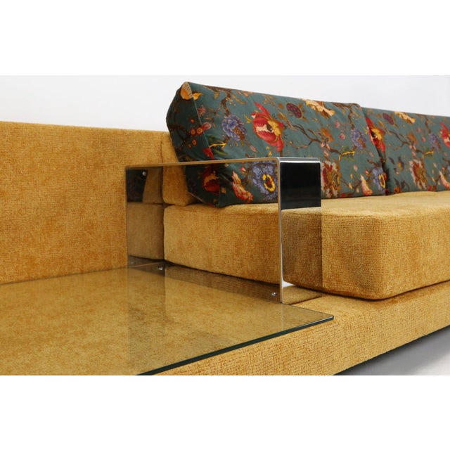 Italy / 1960 / living room set / Meta Italy / chrome, fabric, metal, glass / Mid-century / Regency / Vintage Beautiful...