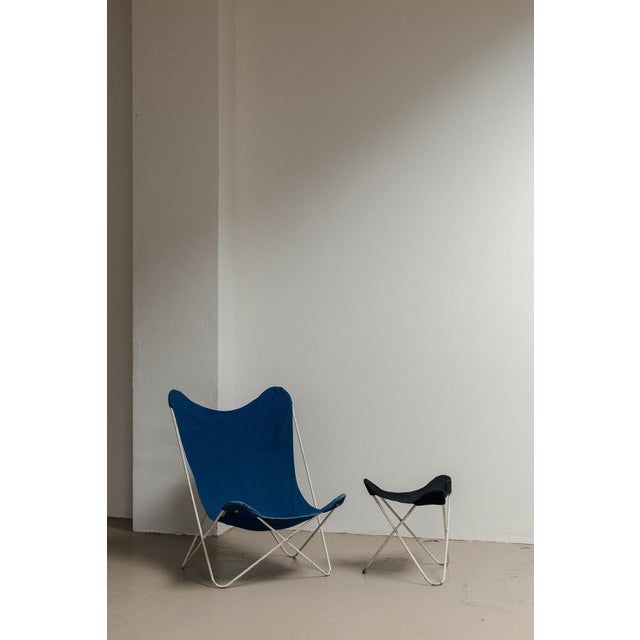 Set of Butterfly Chair with Footstool, 1970s For Sale - Image 10 of 10