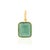Army Green Modernist 3.66ct Octagon Emerald Bezel Pendant in 14k Yellow Gold For Sale - Image 8 of 13