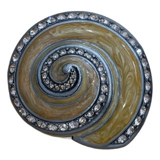 Jay Strongwater Miniature Shell Trinket Box For Sale