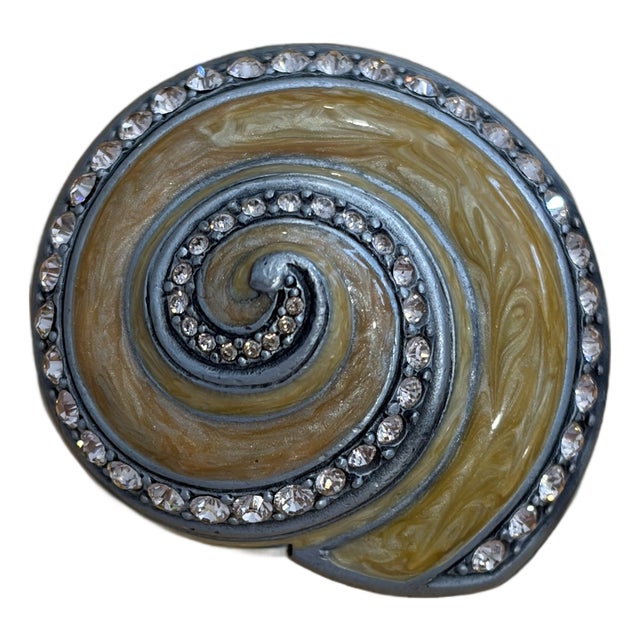 Jay Strongwater Miniature Shell Trinket Box For Sale