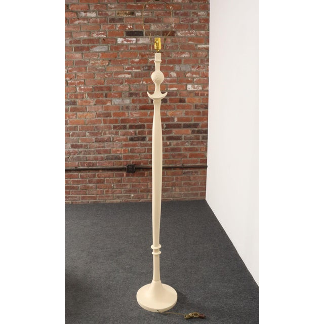 Traditional Vintage Figural Resin ‘Tête De Femme’ Caryatid Floor Lamp After Giacometti For Sale - Image 3 of 18