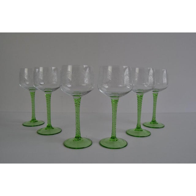 Vintage Stemmed Glasses, 1960s, Set of 6 For Sale - Image 3 of 11