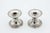 Hammered Silver Piano Candlesticks, Set of 2 For Sale - Image 4 of 4