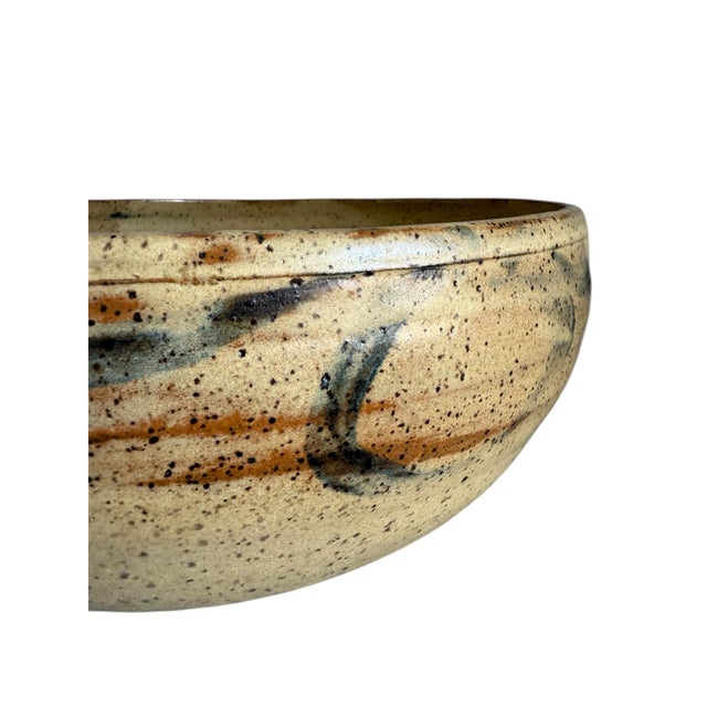Stunning! Extra large handmade bowl - with a speckled neutral glaze. This beauty can hold so much more than just oranges!...
