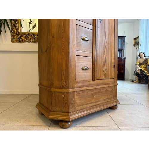 Wood Farmhouse Bread Cabinet in Wood For Sale - Image 7 of 18