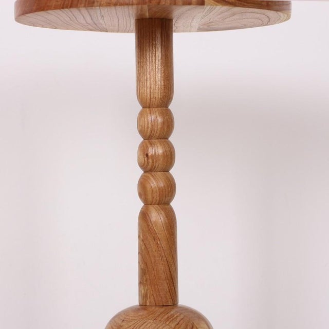 Mina Teak Wood Side Table For Sale - Image 6 of 7