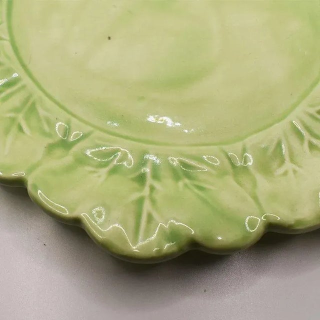 Ceramic Vintage Green Ceramic Lettuce Cabbageware Serving Tureen After Dodie Thayer For Sale - Image 7 of 7