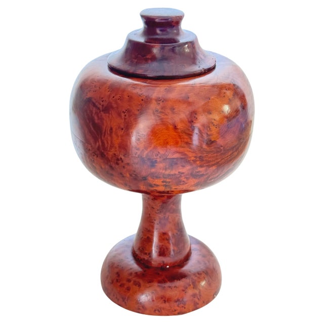 Hollywood Regency Large 20th Century Brown Box in Burled Wood, France, 1970s For Sale - Image 3 of 11