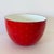Mid Century Modern Ampler Ejiry Red Enamel Bowl With White Diamonds Kaj Frank Style For Sale - Image 10 of 13