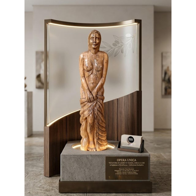 20th Century Wooden Sculpture of Female Nude For Sale - Image 15 of 17