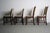 Mid-Century Modern Danish Modern Dining Chairs in Afromosia and Knit Fabric - A Set of 4 For Sale - Image 3 of 12