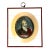 Vintage Hand-Painted Portrait Miniature For Sale